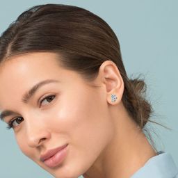 DEVASHREE 925 Sterling Silver Rhodium-Plated CZ Studded Animal Shaped Studs image 4