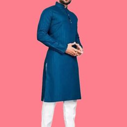 ANUJ FASHION Men Solid A-Line Kurtas-picture-43