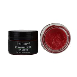 EcoBerry Strawberry Kiss Lip Scrub With Vitamin E For Moisturizing - 8 g-46
