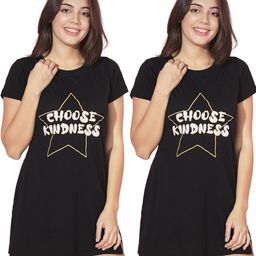 TRENDY WORLD Adults-Women Black Tshirts-image-57