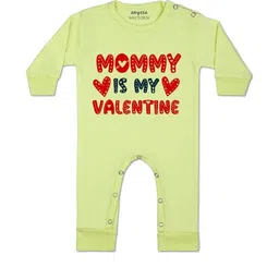 Arvesa Kids-Unisex Yellow Cotton Rompers-picture-16
