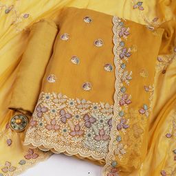 Meena Bazaar Floral Embroidered Sequinned Unstitched Dress Material-image-54