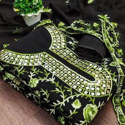 Rangtulika Ethnics Embroidered Unstitched Dress Material-picture-17