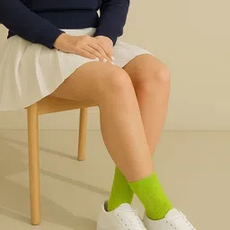Thela Gaadi Unisex Calf Length Ribbed Socks-51