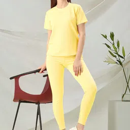 Moda Rapido Round Neck T-Shirt With Trousers Co-Ords-image-97