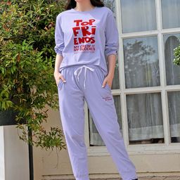 Zeyo Printed Round Neck T-Shirt With Jogger-image-26