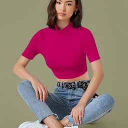 Dream Beauty Fashion Women Fitted Crop Top-picture-45