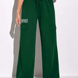 Stylecast X Slyck Women Comfort Loose Fit High-Rise Wrinkle Free Pleated Cargo-image-28