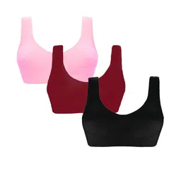 Girls Beginners Non Padded Teenager Full Coverage Cotton Bra-31
