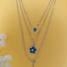 NVR Girls Silver-Plated Layered Chain-image-72