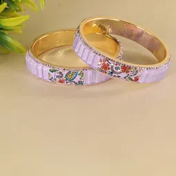 ZULKA Set of 2 Cubic Zirconia-Studded Bangles image 4