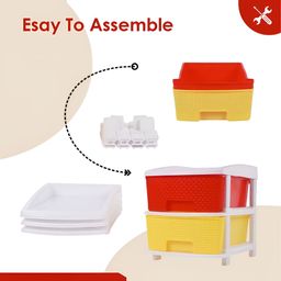 Aura Red Set of 1 Regular Drawer Organiser Organisers image 2