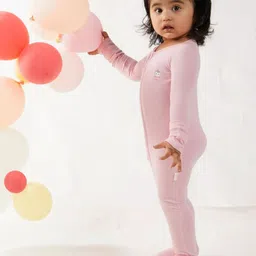 THE PLUSH CLUB Infants Round Neck Rompers-image-49