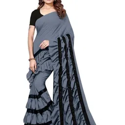 SAREEFLAME Pure Georgette Saree-image-66