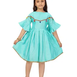 BAESD Embellished Bell Sleeve Fit & Flare Dress-image-40