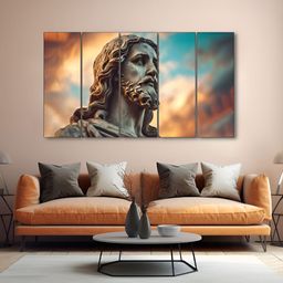 The Castle Decor Blue & Brown 1 Piece Wood Other Wall Paintings-image-64