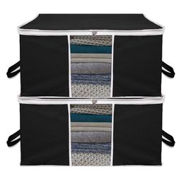 Kuber Industries Black Set of 2 Regular Multi-Utility Organisers-47