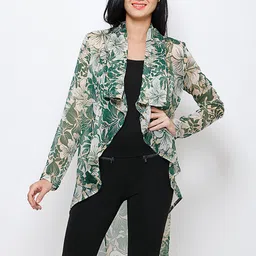 MINOS Floral Printed Longline Shrug-42