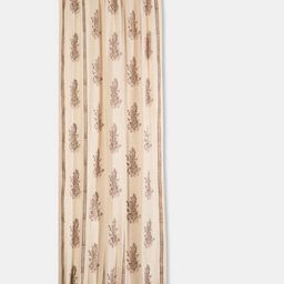 Fabindia Serene Beige & Brown Floral Printed Cotton Window Curtain-20
