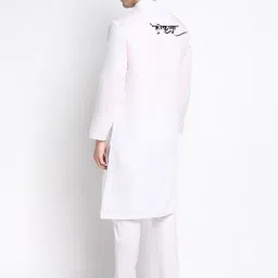 PulseIQ Men Ethnic Motifs Printed Regular Kurta with Pyjamas image 4