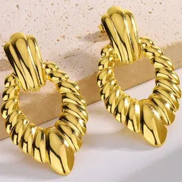Lady Raiment Women Gold-Plated Stainless Steel Studs-picture-2