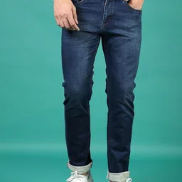 V-Mart Men Cotton Slim Fit Light Fade Jeans-picture-18