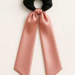 Mueras Women Satin Long Tail Bow Knot Scrunchie-33