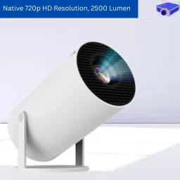 SACRO Mini HD Projector for Home 4KSupport With Built-in App Netflix/Prime/YouTubeF240 (4500 lm / 1 Speaker / Wireless / Remote Controller) Portable Projector-85