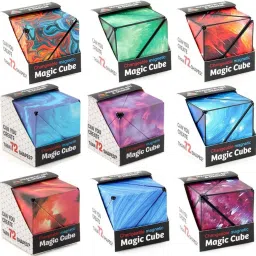 1 Piece Magic Cube Shape Shifting Puzzle Box Magnetic Cube with Over 70 Shapes-image-32