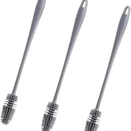 Silicon Multipurpose Cleaning Brush suits for glass, flasks, mugs, Baby Bottles-image-17