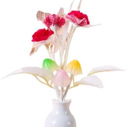 Mushroom Automatic ON/OFF LED Sensor Color Changing Bed Lights Flower Night Lamp-image-55