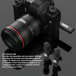 unitouch K35 Wireless Single Mic for Smartphone & Cameras for YT Vlog/Recording Microphone image 3