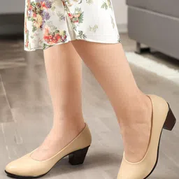 Carlton London Textured Block Pumps-40