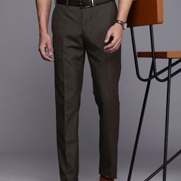 Raymond Men Textured Slim Fit Formal Trousers-image-94