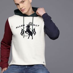 Allen Solly Printed Hooded Sweatshirt-image-6