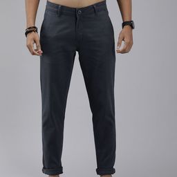 The Roadster Lifestyle Co. Men Solid Low-Rise Flat Front Trousers-image-19
