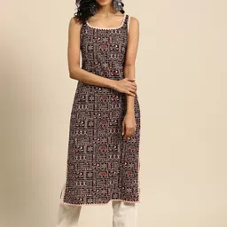 anayna Women Ethnic Motifs Printed Gotta Patti Kurta-picture-13