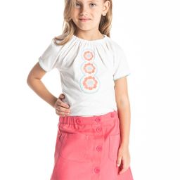Cherry Crumble Girls White Striped Top-picture-43