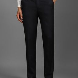 Louis Philippe Men Slim Fit solid Trousers-picture-38