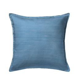 HOUZZCODE Set of 5 Blue Solid Square Cushion Covers image 2