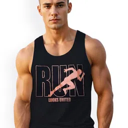 Looks United Men Scoop Neck Printed Innerwear Vests1VST-BLK1010-image-35