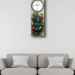 OLIVE TREE White & Black Printed Rectangular Shaped Contemporary Wall Clock-6