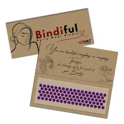 Comet Busters Bindiful Set Of 5 Traditional Round Velvet Bindi image 3