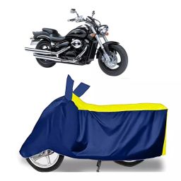 Auto Pearl Two Wheeler Cover for Suzuki Intruder M1800R - Yellow, Blue-image-78