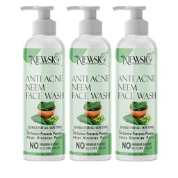 Newsio Set Of 3 Anti Acne Neem Face Wash-100 ml Each-11
