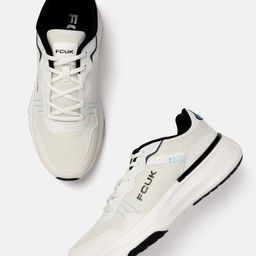 FCUK Men Woven Design Colourblocked Sneakers-23