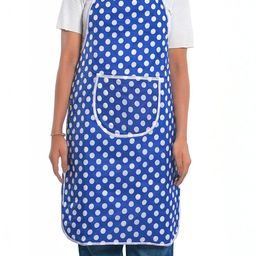 Kuber Industries 2-Pcs Blue & White Printed Waterproof Apron-18