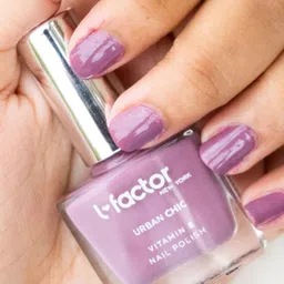 L Factor Cosmetics Urban Chic Vitamin E Nail Polish - 10 ml - Deep Plum UC006-18