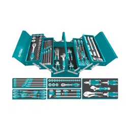 Total THTCS12591 8 - 32 mm Tool Chest Set Silver & Blue (Pack of 59 pcs)-2