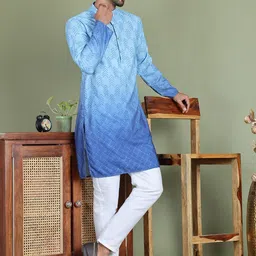 Anouk Men Printed Regular Sequinned Kurta with Pyjamas-picture-39